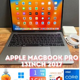 ［最上位/良品］Apple MacBook Pro 13inch 2017/Core i7 3.5GHz/16GB/SSD1TB/Windows11/Office 2021/281