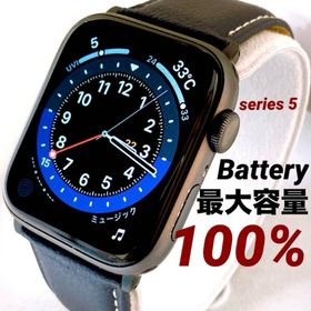 アップルウォッチ(Apple Watch)のapple watch 本体 series 5 バッテリー 100% 13197(その他)