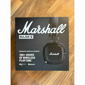 マーシャル(Marshall)のMarshall ヘッドホン MAJOR V BLACK（値下げ交渉します）(ヘッドフォン/イヤフォン)