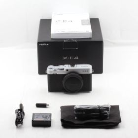 【美品】FUJIFILM フジフィルム X-E4 ボディ シルバーJS129-00944