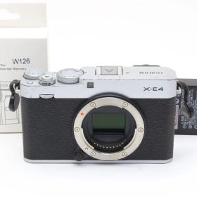 B (並品) FUJIFILM 富士フィルム X-E4 ボディ シルバー 初期不良返品無料 11-44