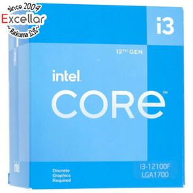 インテル(intel)のCore i3 12100F 3.3GHz 12M LGA1700 58W SRL63 元箱あり(PCパーツ)