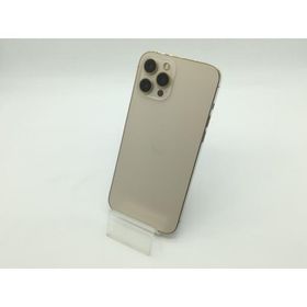 【中古】Apple SoftBank 【SIMロックあり】 iPhone 12 Pro Max 128GB ゴールド MGCW3J/A【大須】保証期間１ヶ月【ランクC】