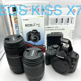 Canon EOS Kiss X7 本体 + レンズ2本 バック付き