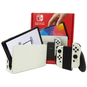 【Nintendo】ニンテンドー『Nintendo Switch 有機ELモデル ホワイト』HEG-S-KAAAA ゲーム機本体 1週間保証【中古】