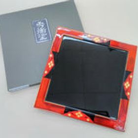 秀衡塗 角盛り皿 翁知屋