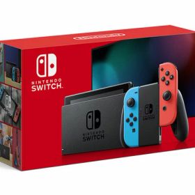 【中古・箱説あり・付属品あり・傷なし】Nintendo Switch Joy−Con(L) ネオンブルー／(R) ネオンレッド KABAAニンテンドーSwitch ゲーム機本体