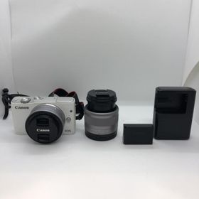 キヤノン(Canon)の【中古】本体色褪せ)CANON EOS M10 レンズ2個付き[22][240022197502](デジタル一眼)