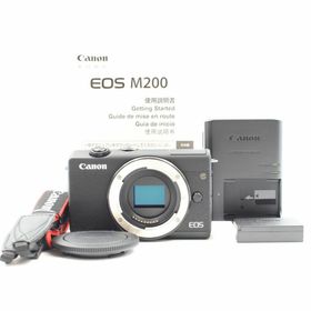 キヤノン(Canon)の■新品同様■ Canon EOS M200 ブラック ミラーレス一眼(ミラーレス一眼)