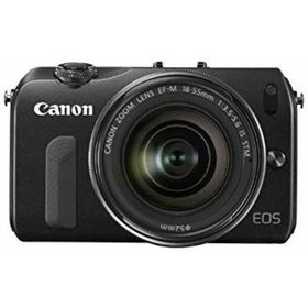 Canon ミラーレス一眼カメラ EOS M レンズキット EF-M18-55mm F3.5-5.6 IS STM付属 ブラック EOSMBK-18-55ISSTMLK i8my1cf(ミラーレス一眼)