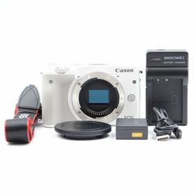 キヤノン(Canon)の■極上品■ CANON EOS M3 ボディ ホワイト ミラーレス一眼カメラ(ミラーレス一眼)