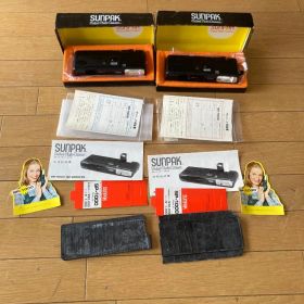 SUNPAK SP1000 収納式ファインダーカメラ 2台 デッドストック 昭和