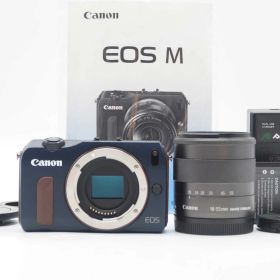 キャノン Canon EOS M Mirrorless Digital Camera Blue 18-55mm Lens [美品] #Z5792A