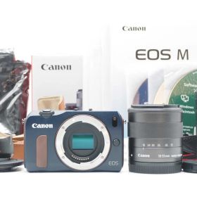キャノン Canon EOS M Mirrorless Digital Camera Blue 18-55mm Lens [新品同様] #Z5799A
