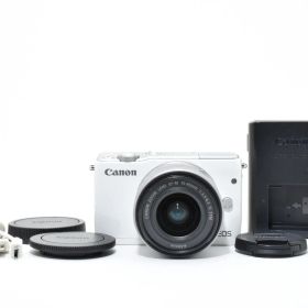 ★美品★キヤノン Canon EOS M10 レンズキット ホワイト EF-M 15-45mm★ LL0#6375