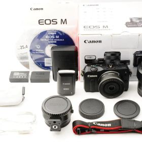 【ほぼ新品 元箱付き】 キャノン Canon EOS M 18-55mm