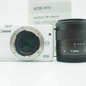 キャノン Canon EOS M10 18.0MP Digital Camera White 18-55mm Lens [新品同様] #Z5522A