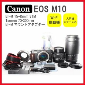 Canon EOS M10 ミラーレス Wi-Fi転送 軽量コンパクト 初心者向