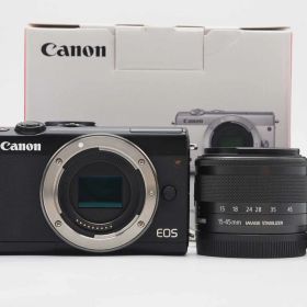キャノン Canon EOS M100 Black 24.2 MP Digital Camera 15-45mm 元箱 [美品] #Z5711A