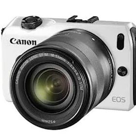 【中古】Canon ミラーレス一眼カメラ EOS M レンズキット EF-M18-55mm F3.5-5.6 IS STM付属 ホワイト EOSMWH-18-55ISSTMLK