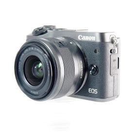 【中古】(キヤノン) Canon EOS M6/EF-M15-45 IS STM キツト ブラツク