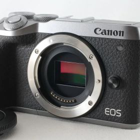 ◆訳あり◆キヤノン Canon EOS M6 Mark II ボディ シルバー ストラップ 取説◇49403