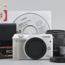 Canon キヤノン 【中古】Canon キヤノン EOS M3 ホワイト ダブルレンズキット ミラーレスカメラ