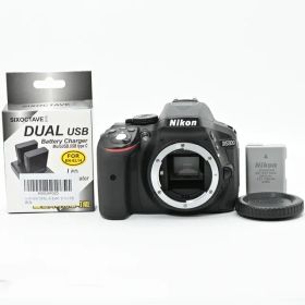 ＜良品＞ Nikon D5300 ブラック｜2400万画素 一眼レフカメラ｜シャッター数2000枚｜液晶パネル反転時に表示不備あり｜軽量・高画質の人気モデル
