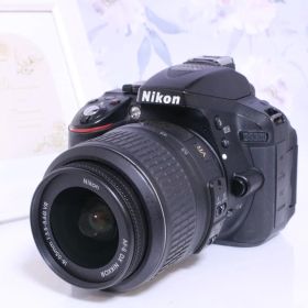 Nikon ニコン デジタル一眼レフ D5300 レンズキット ブラック 2400万画素 3.2型液晶☆高画質＆高性能☆初心者さんでも扱えるハイスペックカメラ☆Wi-Fi機能搭載で写真のスマホ転送もOK☆2056113