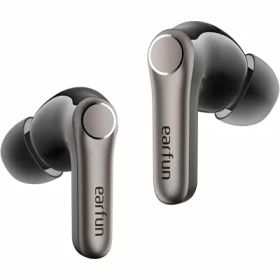 EarFun Air Pro 4+ ワイヤレスイヤホン Bluetooth 6.0/ハイブリッド デュアルドライバー/業界最小クラスBAドライバー/最先端チップ「QCC3091」aptX Losslessに対応/ハイレゾ LDAC対応/Snapdragon Sound/Auracastに対応/最大54時間再生【6マイクAI 通話/PSE認証済】(ブラック)