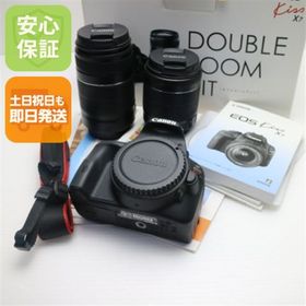キヤノン(Canon)の超美品 EOS Kiss X7 ダブルズームキット ブラック M666(デジタル一眼)