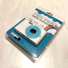 【美品】デジタルカメラ ホワイト×アクア NT-DC001 トイカメラ