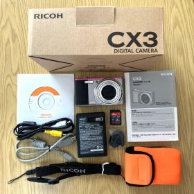 ☆美品☆ RICHO CX3（ライトグレー×ピンク） コンパクトデジタルカメラ