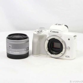 【中古】Canon(キヤノン) EOS Kiss M2 EF-M15-45 IS STM レンズキット ホワイト 【305-ud】