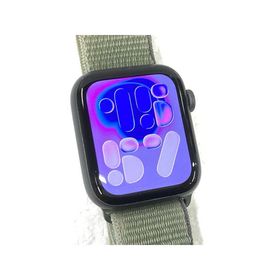 中古 Apple Watch Series6 GPS 44mm スペースグレイアルミニウムケース インバネスグリーンスポーツループ MWLT2J/A Model:A2292 ※バッテリ残量やや少なめ