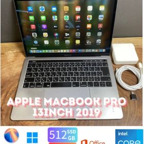 ［新品バッテリー］Apple MacBook Pro 13inch 2019/Core i5 2.4GHz/16GB/SSD512GB/Windows11/Office 20224/454