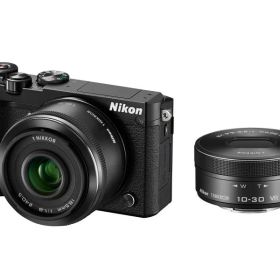 【中古】Nikon ミラーレス一眼 Nikon1 J5 ダブルレンズキット ブラック J5WLKBK