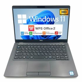 【Windows11】【新入荷】【スタイリッシュ】 DELL Latitude 5300 第8世代 Core i5 8265U/1.60GHz 4GB 新品SSD960GB M.2 NVMe 64bit WPSOffice 13.3インチ HD カメラ 無線LAN 中古パソコン ノートパソコン モバイルノート PC Notebook 【中古】(ノートPC)