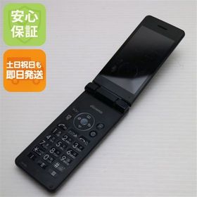 安心保証 美品 SH-02L AQUOS ケータイ ブラック 本体 白ロム