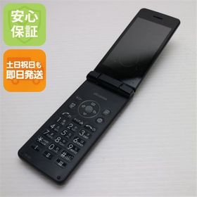 安心保証 美品 SH-02L AQUOS ケータイ ブラック 本体 白ロム
