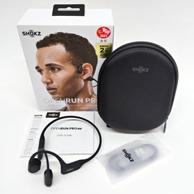 SHOKZ OPENRUN PRO 骨伝導 ヘッドホン Bluetooth 5.1 ハイエンドモデル ブラック 10時間連続再生 オープンラン プロ ショックス R2601-078(ヘッドフォン/イヤフォン)