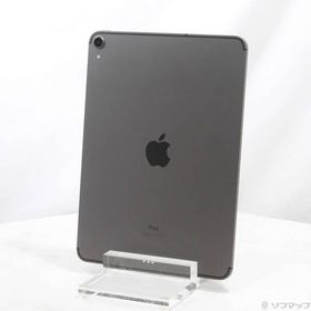 〔中古〕au iPad Pro 11インチ 64GB スペースグレイ MU0M2J／A SIMフリー〔305-ud〕