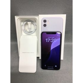 アイフォーン(iPhone)の美品 国内版 SIMフリー iPhone11 64GB パープル色(スマートフォン本体)