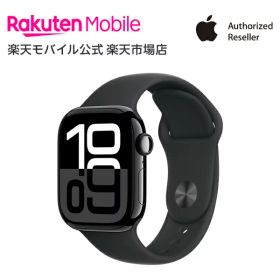 【条件達成で3300ポイント】Apple Watch Series 10 ジェットブラックアルミニウムケースとブラックスポーツバンド ケースサイズ：42mm/46mm GPS＋Cellularモデル 新品 純正 国内正規品 Apple認定店 アップルウォッチ セルラー