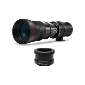 【平行輸入品】ハイパワー 420-800mm f/8.3 手動望遠ズームレンズ Canon Digital EOS Rebel EOS-M EO