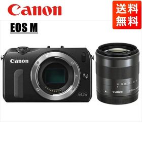 キヤノン Canon EOS M ブラックボディ EF-M 18-55mm ブラック レンズセット ミラーレス一眼 カメラ 中古