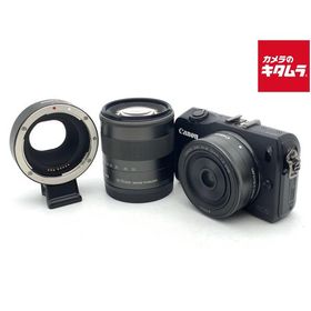 【中古】 【並品】 キヤノン EOS M ダブルレンズキット ブラック