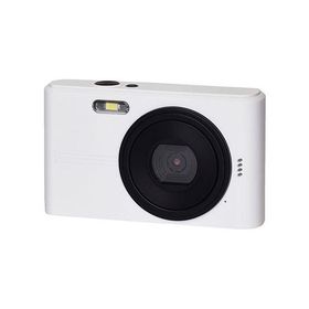 KEIYO コンパクトデジカメ ツートンカラーがかわいい 初めてのデジカメから日常のおてごろ使いに ホワイト×ブラック NT-DC001-WBK爆買