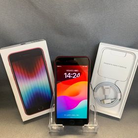 新品同様 国内版 SIMフリー iPhoneSE 第3世代 64GB レッド色