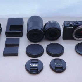 キヤノン Canon ミラーレス一眼カメラ ダブルズームキット APS-C EOS M100 【中古】